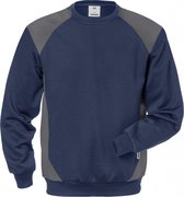 Fristads Sweatshirt 7148 Shv - Marineblauw/Grijs - 3XL