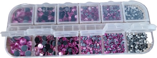 Verschiene farbe NICHT hotfix Nail art Strass Flatback Strass Glas Steine Elsteine Für 3D