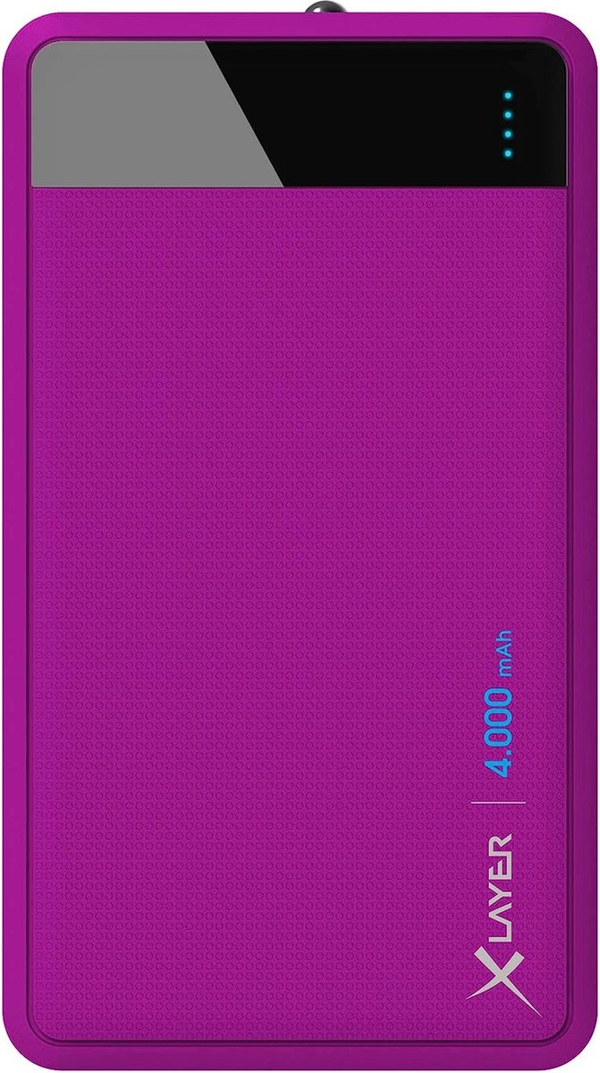 XLayer Colour Line powerbank Violet Lithium-Polymeer (LiPo) 4000 mAh