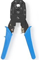 Modulaire krimptang - Metaal - Knippen, snijden en strippen- Voor RJ10, RJ11, RJ12, RJ45 stekkers - Allteq