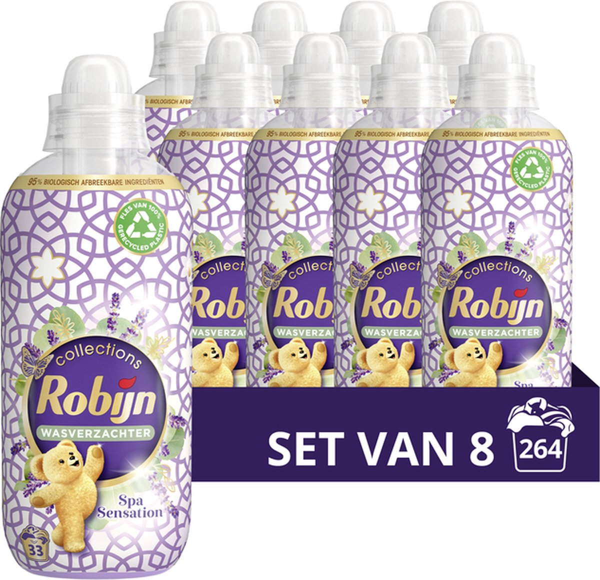 Robijn Collections Spa Sensation Wasverzachter - 8 x 33 wasbeurten - Voordeelverpakking - Robijn