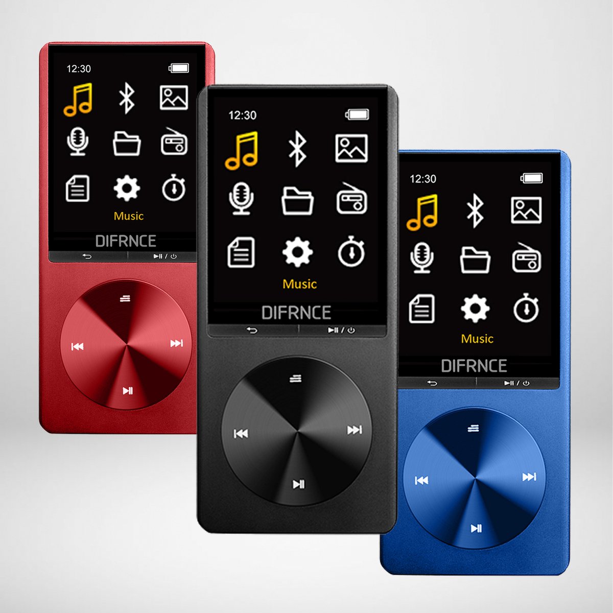 Difrnce MP3 / MP4 Speler - Bluetooth - USB - Uitbreidbaar tot 128GB - Voice  recorder -... | bol.com