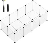 MIRA HOME - Huisdierpanelensysteem - Veilige Ruimte voor Huisdieren - Transparante PP-kunststofpanelen - Duurzaam en Functioneel - 143x73x46 cm