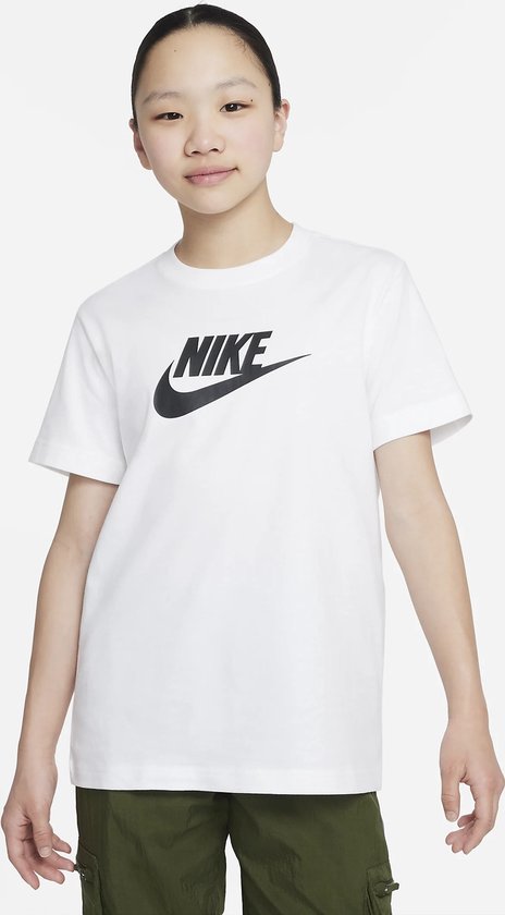 Nike Sportswear T-Shirt Meisjes Wit/Zwart