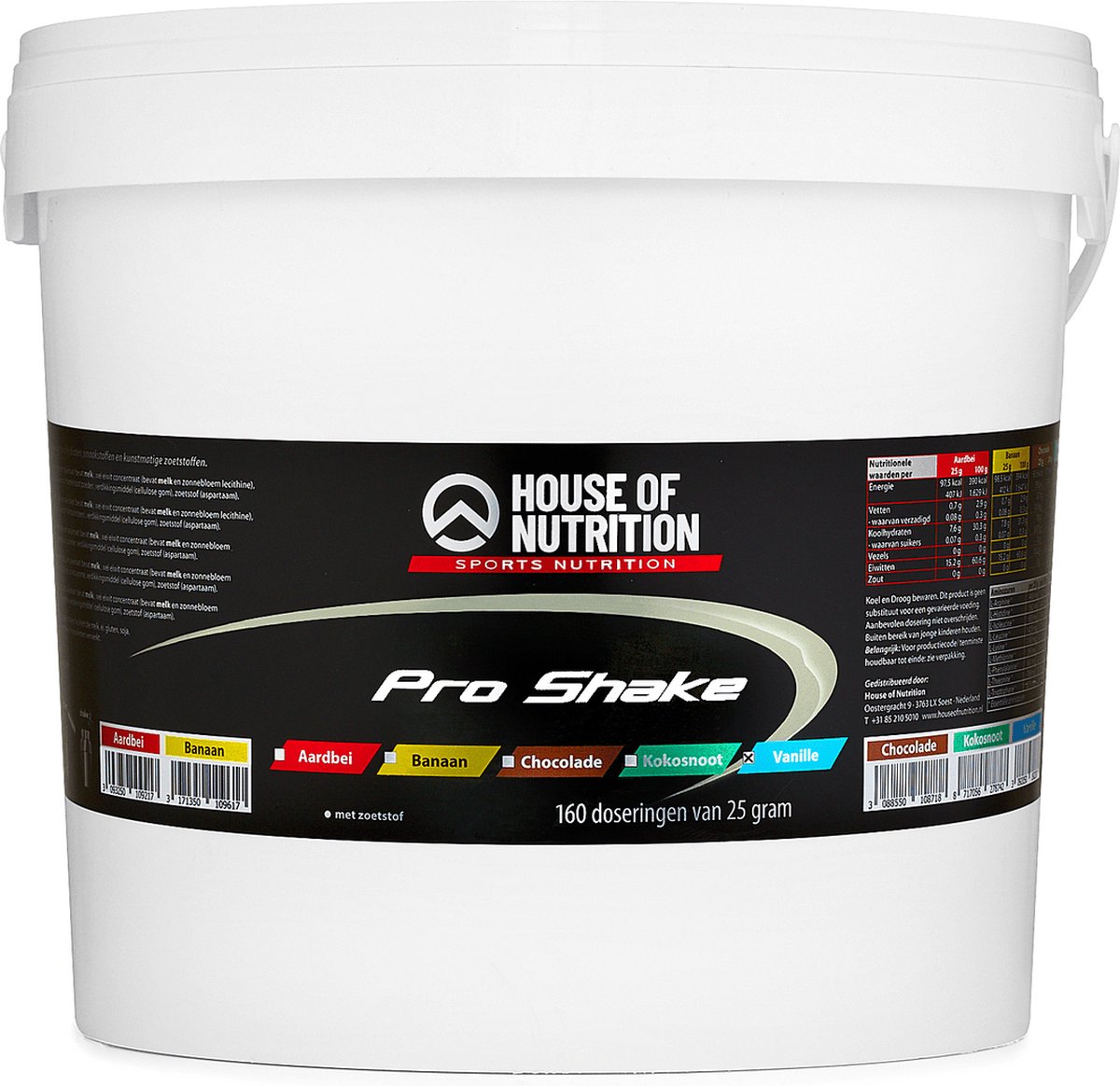 House of Nutrition - Pro Shake (Vanilla - 4000 gram) - Eiwitpoeder