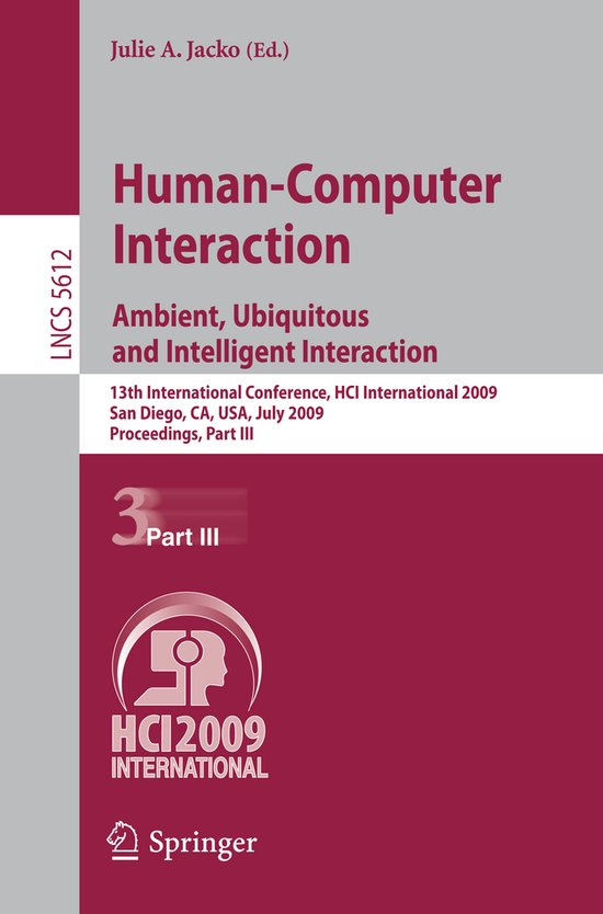 Human Computer Interaction Ambient Ubiquitous and Intelligen ... - cover