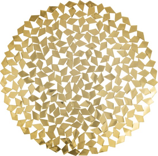 J-Line wanddecoratie Julot - metaal - goud
