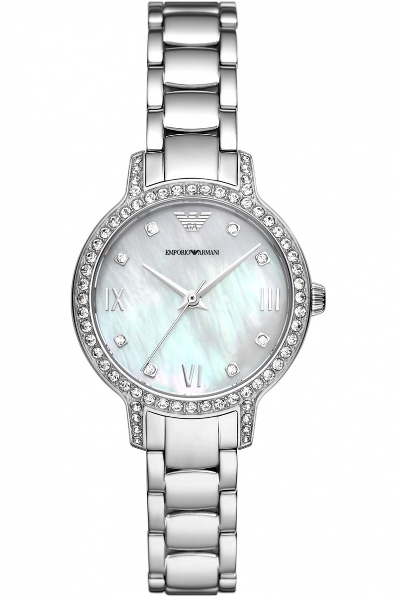 Emporio Armani AR11484 Horloge Cleo staal zilverkleurig 32 mm (Horloge)