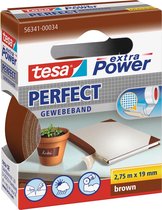 Tesa extra Power Perfect, ft 19 mm x 2,75 m, bruin 10 stuks