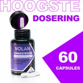 Nolan® - Turkesterone 500 MG (Puur) - 60 capsules - Testosteron booster - Veiligste formulering - 100% puur - Hoogste dosering op de markt