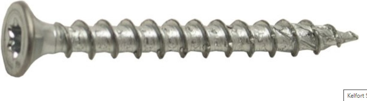 Spaanplaatschroef 4.0X60 Tx20 Voldraad Silverdrill 2.0 - 5567049