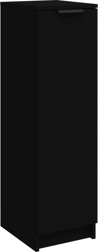 vidaXL-Schoenenkast-30x35x100-cm-bewerkt-hout-zwart