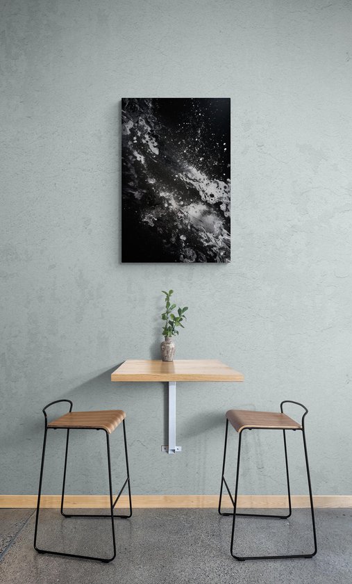 Posters Zwart Wit - Abstrait - Art Moderne - Décoration murale - Design Intérieur - 51x71 - Convient à l'encadrement