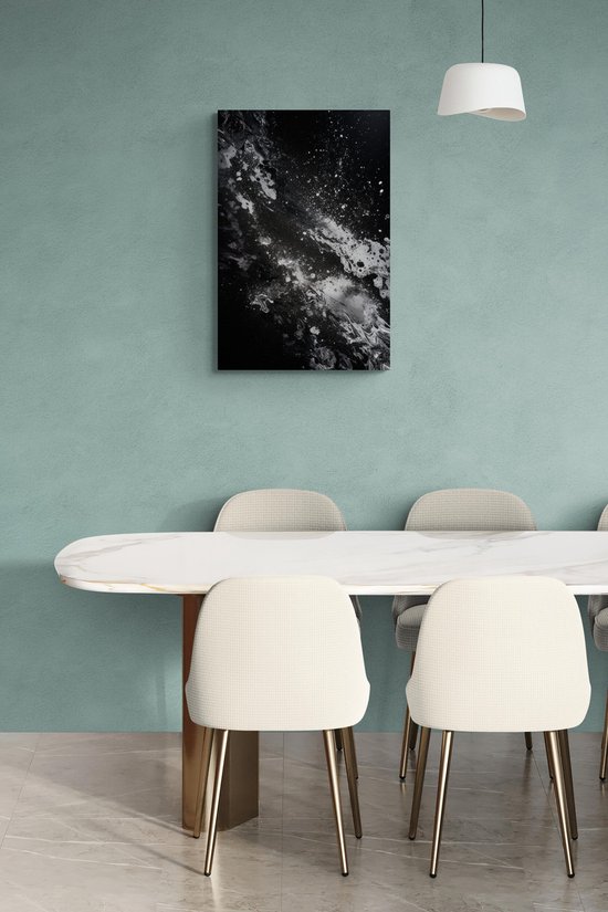Posters Zwart Wit - Abstrait - Art Moderne - Décoration murale - Design Intérieur - 51x71 - Convient à l'encadrement