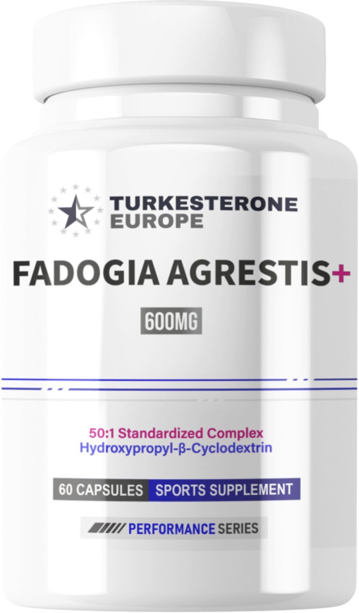 Goedkoopste Fadogia Agrestis ® 50 1 Complex met Hydroxypropyl-β-Cyclodextrine - 60 Capsules (600mg