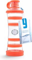 i9 Waterfles Oranje - Water drinken in haar puurste vorm - Kraanwater omzetten in zuiver Bronwater! SALE