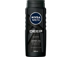 NIVEA Men - Douchegel Deep Clean - 3 x 500 ml - Voordeelverpakking