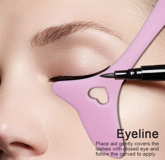 Outil de maquillage multifonctionnel - Rose - Outil Eyeliner - Maquillage -  Outil... | bol