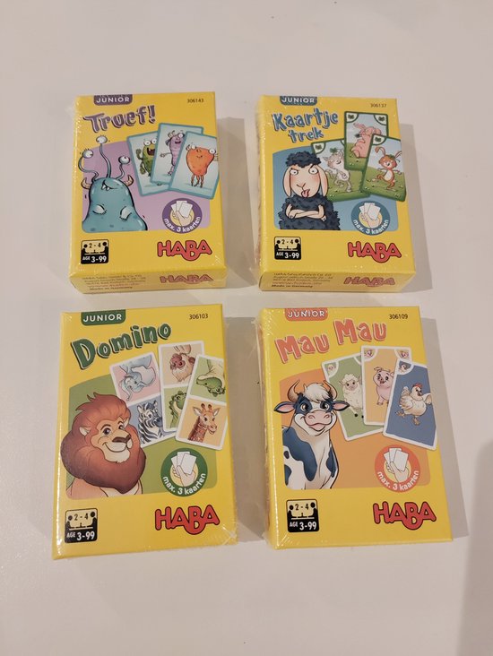 Afbeelding van het spel Haba - pakket van 4 mini junior spellen