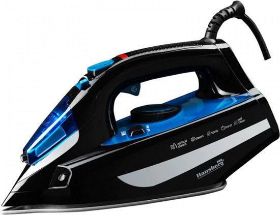Hausberg HB-7842BL - Stoomstrijkijzer - Keramische zoolplaat - 2300W