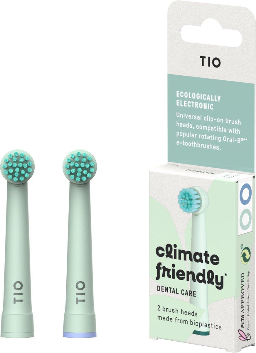 TIO Care - TIOMATIK - Bio-based Oral-B Opzetborstel 85% bioplastic