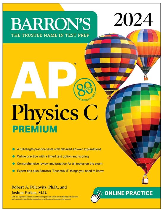 Barron's AP AP Physics C Premium, 2024 4 Practice Tests