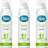 Odorex Deo Spray - Natural Fresh - 3 x 150 ml
