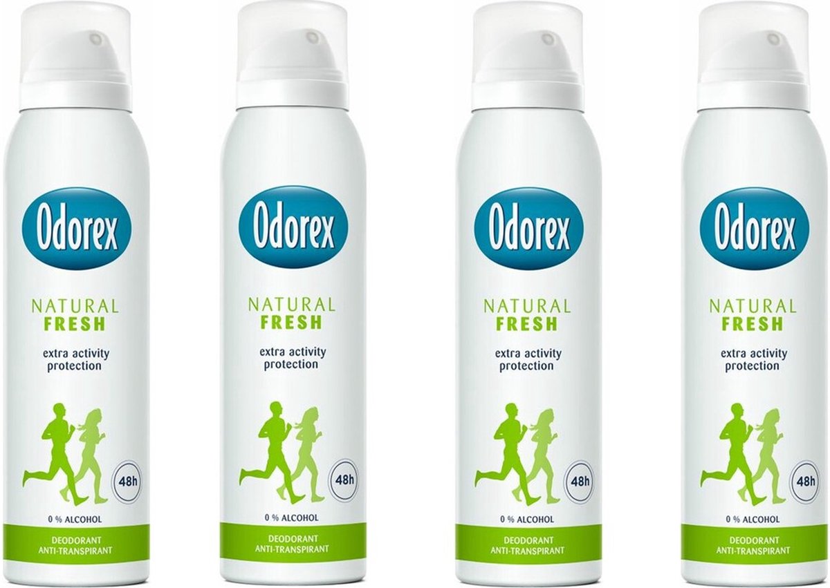 Goedkoopste Odorex Deo Spray - Natural Fresh - 4 x 150 ml