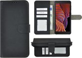 Samsung Galaxy Xcover 5 Hoesje - Bookcase - Pu Leder Wallet Book Case Zwart Cover