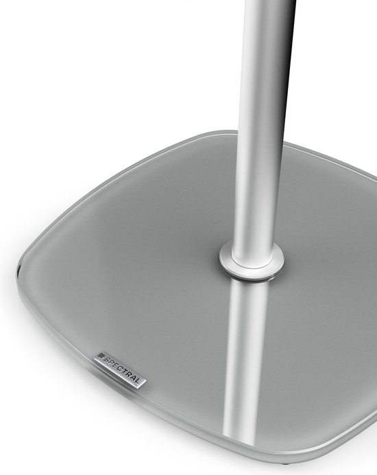 Spectral speakerstands - speaker standaard voor Sonos Era 100 - aluminium buis, voet zilver (SP100-SV) van Spectral — afbeelding 3