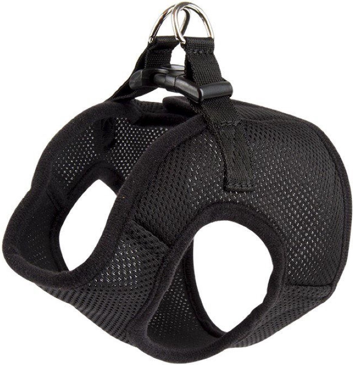 De-Tail Harnas polyester zacht XS 24-26 cm Zwart