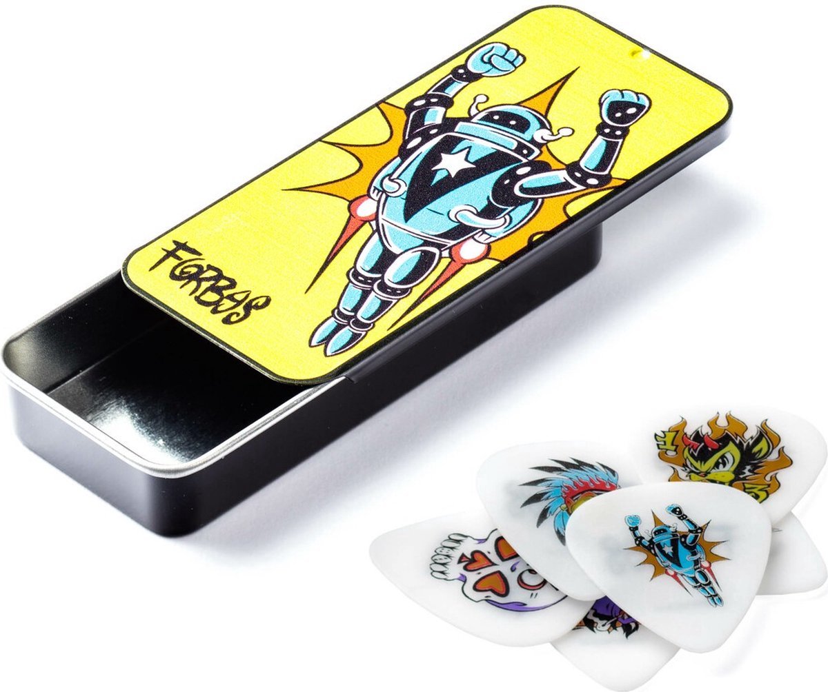 Dunlop Alan Forbes opbergblikje met plectrums 0.73 mm