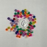 Kralen - smiley - groot - kinderfeestje - hobby - beads - creatief - sieraden maken - armband - ketting - DIY - set van 100