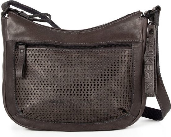 Leren Crossbodytas mini - Marijn - Grijs