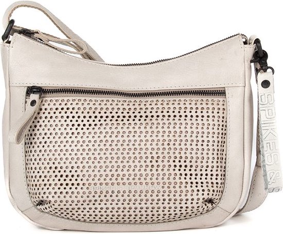 Leren Crossbodytas mini - Marijn - Taupe