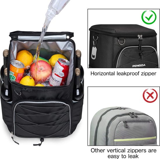 Custom Oem 30 Blikjes Geïsoleerde Rugzak Koeler Lekvrij Dubbeldeks Rugzak Koelta
