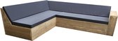 Wood4you - Lounge set 1 échafaudage bois 180x180 cm - coussins inclus