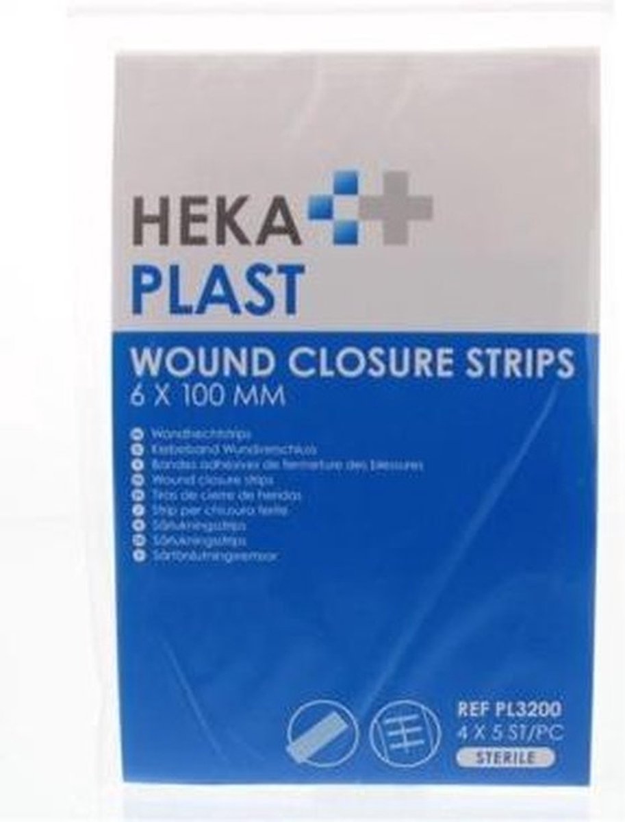 Goedkoopste Wondhechtingstrips - Wondhechtstrips - Hechtstrips - 6 x 100mm - 20 stuks (4 vellen met 5 strips