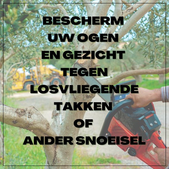Bescherm uw ogen en gezicht tegen losvliegende takken of ander snoeisel met dit gelaatsscherm.
