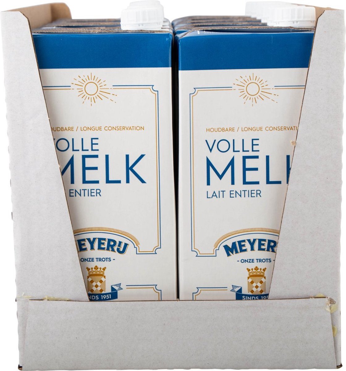 Meyerij - Houdbare Volle Melk - 12x1 Liter - Grootverpakking - Horeca