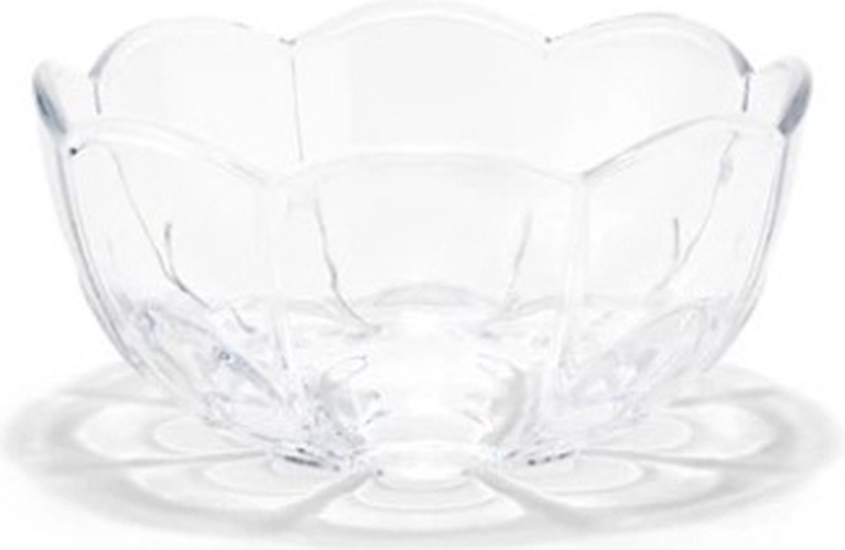 Holmegaard Lily bowl D13cm H6.5cm set van 2 helder