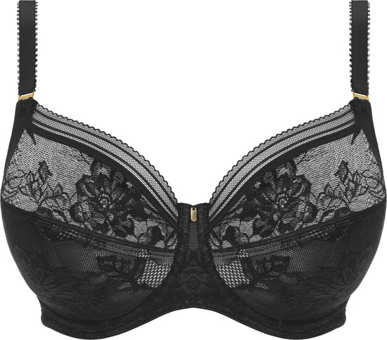 Fantasie FUSION LACE UW SIDE SUPPORT BRA Dames Beha - Black - Maat 80E