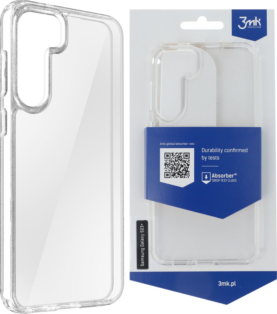 3mk Matt Cas geschikt voor Samsung S23 Plus Soft Mat Anti-Fall 1.25m transparant