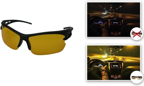 Benson Nachtbril - Nachtzicht UV-bescherming Zwart - Benson