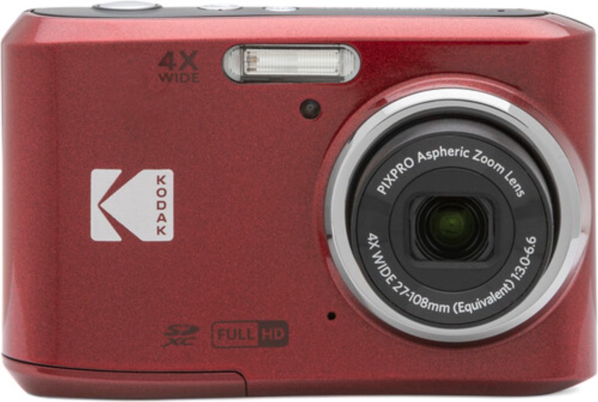 Bol.com Kodak Friendly Zoom FZ45 - Compactcamera - Rood aanbieding