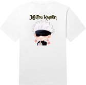 Jujutsu Kaisen Cute Gojo T-shirt wit met gojo Boba Maat L