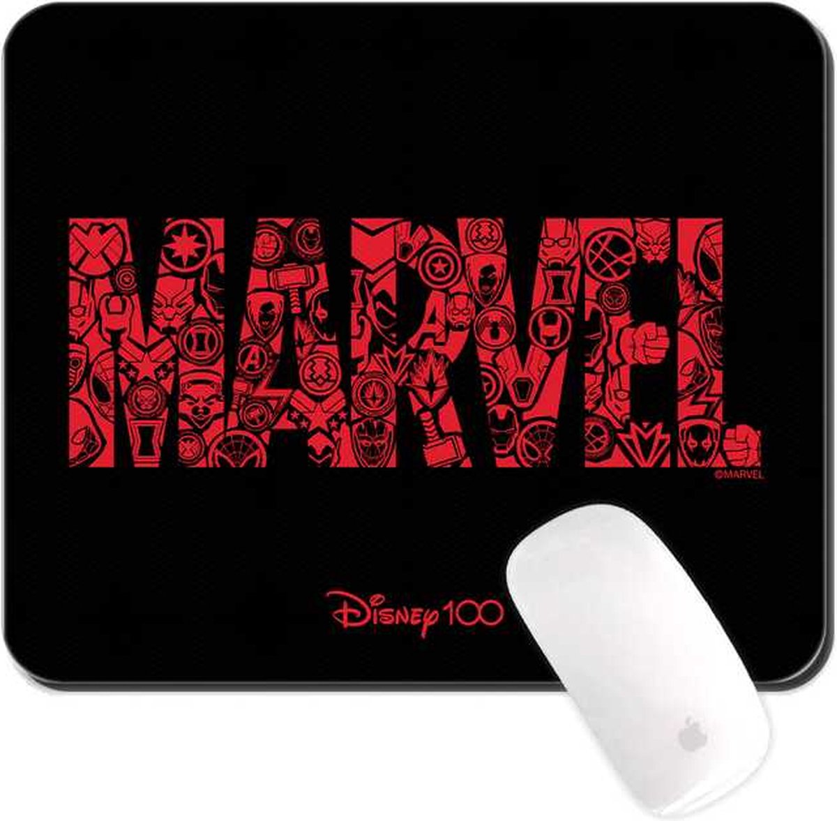 Muismat Disney 100th anniversary Marvel 22x18cm