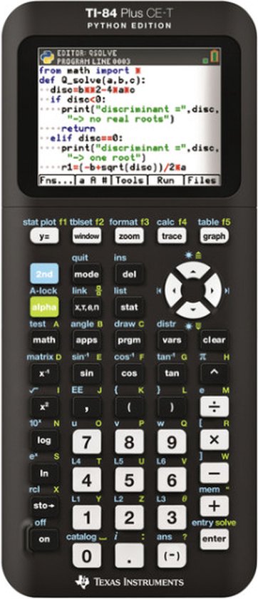 Texas TI-84 Plus CE-T Edition - Grafische rekenmachine bol.com