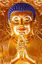 Denza - Diamond painting buddha goud 40 x 50 full rond direct leverbaar-rond-volledige bedrukking - Boeddha