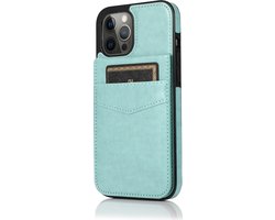 Hoesje geschikt voor Samsung Galaxy A54 5G - Backcover - Pasjeshouder - Portemonnee - Kunstleer - Lichtblauw